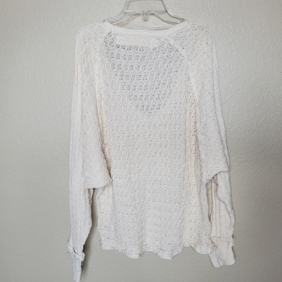 Free People XS Ivory Hacci top - Picture 7 of 12